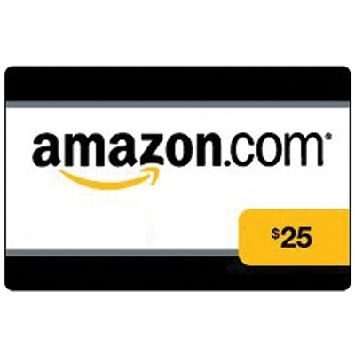AMAZON.COM® $25 Gift Card - Use this card to shop online from the biggest selection of books, magazines, music, accessories and a lot more!
