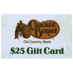 CRACKER BARREL® $25 Gift Card 