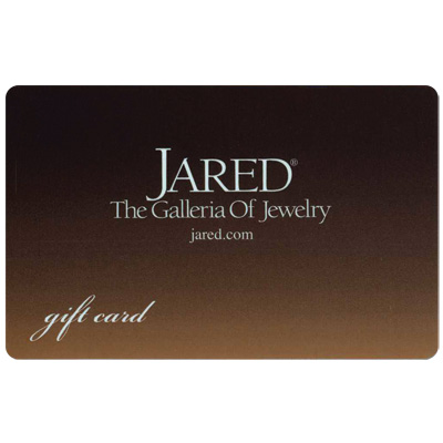 JARED THE GALLERIA OF JEWELERS® $25 Gift Card - Use this card to buy fine jewelry and gifts from Jared! The store for diamond jewelry, rings, earrings, necklaces, and more!
